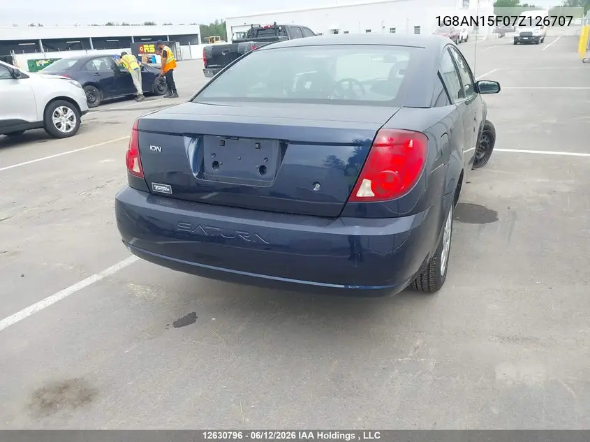 2007 Saturn Ion Level 2 VIN: 1G8AN15F07Z126707 Lot: 12630796