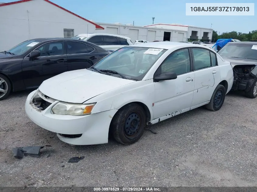 2007 Saturn Ion 2 VIN: 1G8AJ55F37Z178013 Lot: 39978529