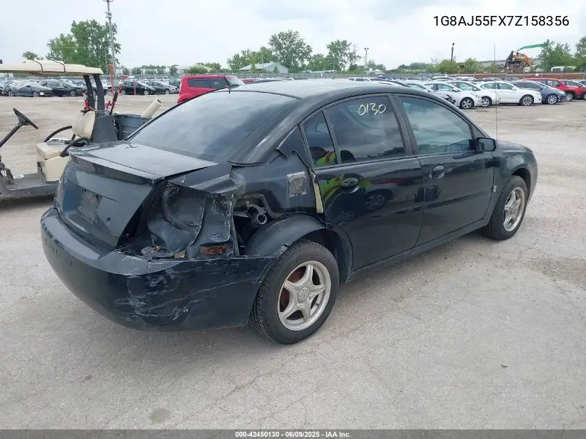 2007 Saturn Ion 2 VIN: 1G8AJ55FX7Z158356 Lot: 42450130