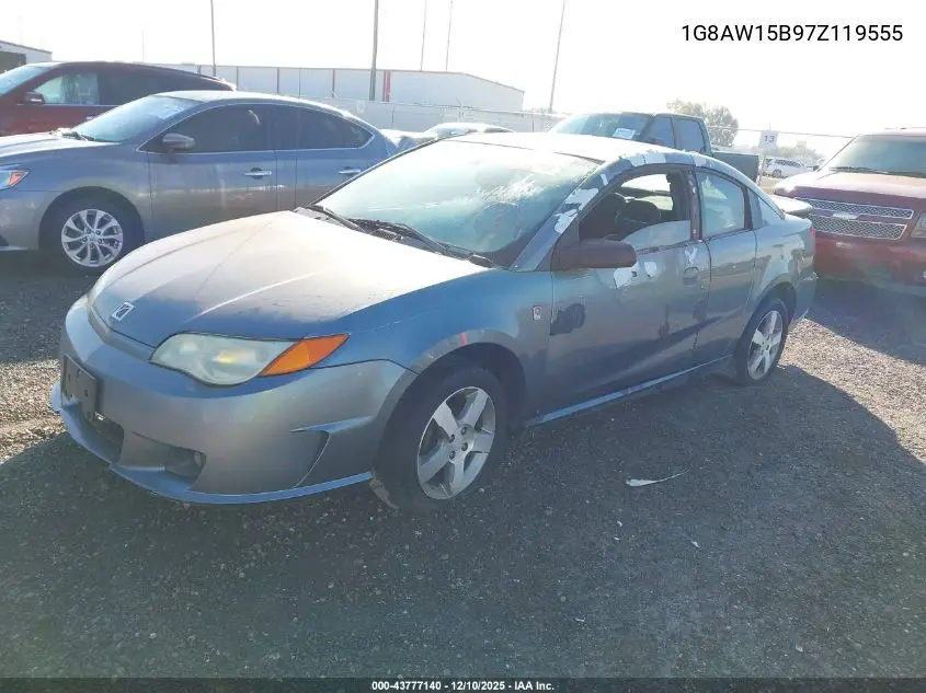 2007 Saturn Ion 3 VIN: 1G8AW15B97Z119555 Lot: 43777140