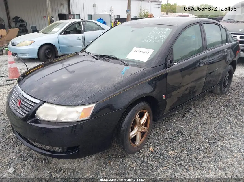 2007 Saturn Ion 2 VIN: 1G8AJ55F87Z125498 Lot: 44755491