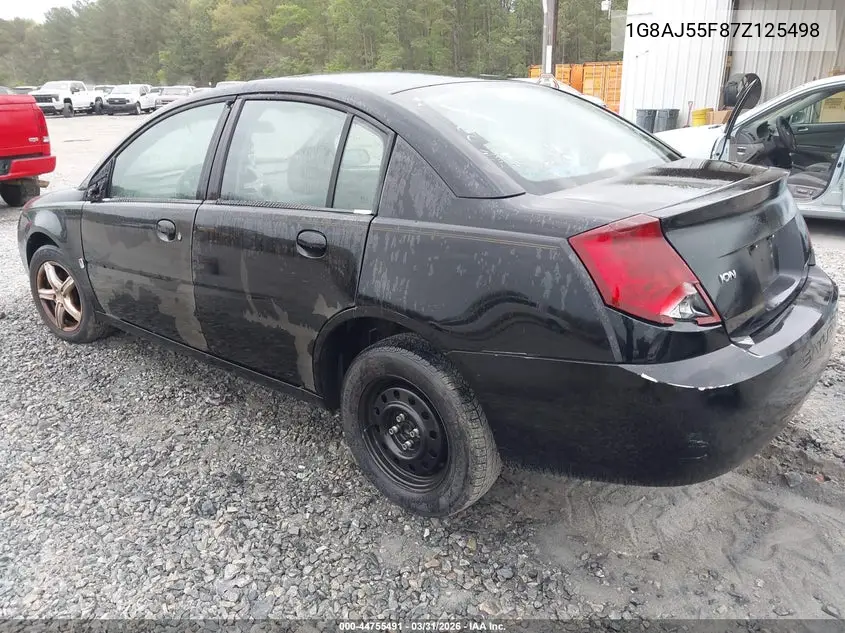 2007 Saturn Ion 2 VIN: 1G8AJ55F87Z125498 Lot: 44755491