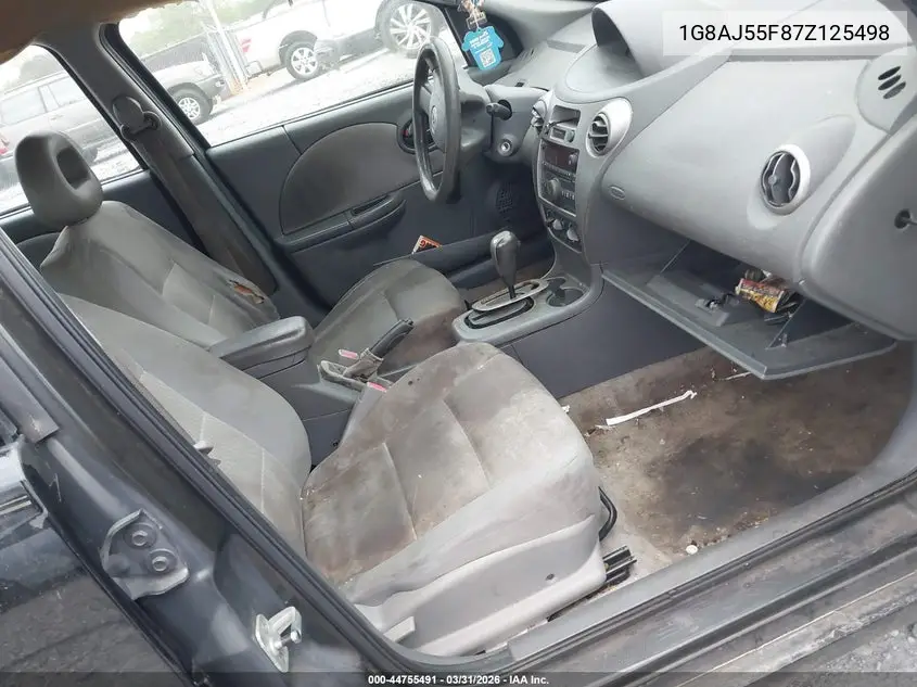 2007 Saturn Ion 2 VIN: 1G8AJ55F87Z125498 Lot: 44755491