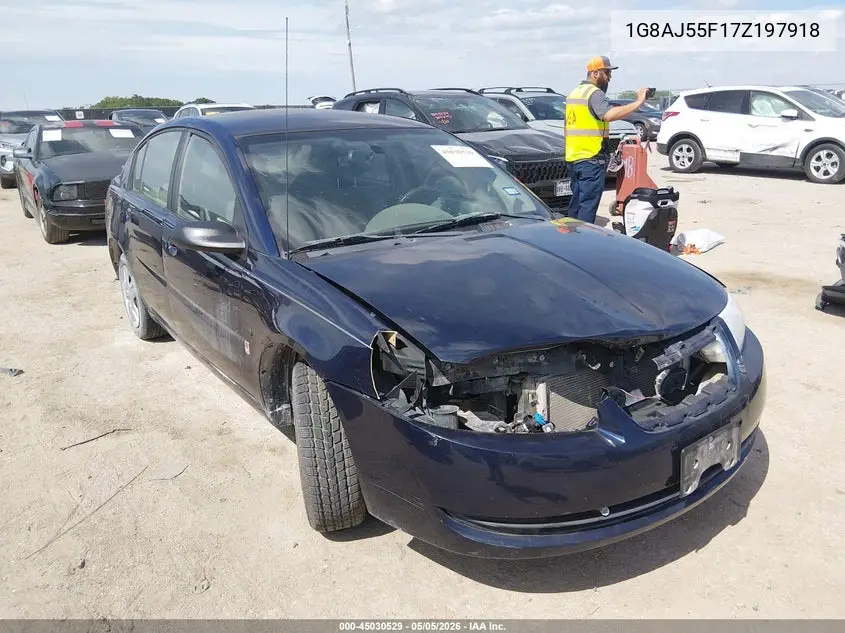 2007 Saturn Ion 2 VIN: 1G8AJ55F17Z197918 Lot: 45030529