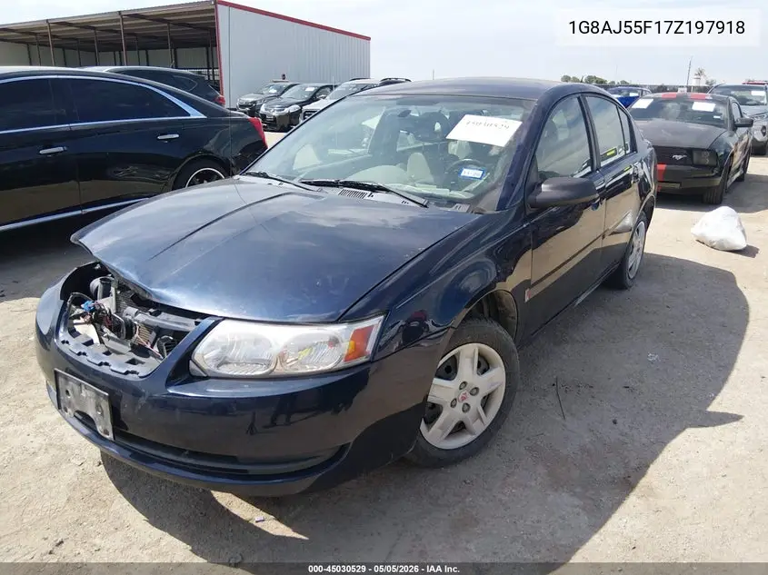 2007 Saturn Ion 2 VIN: 1G8AJ55F17Z197918 Lot: 45030529
