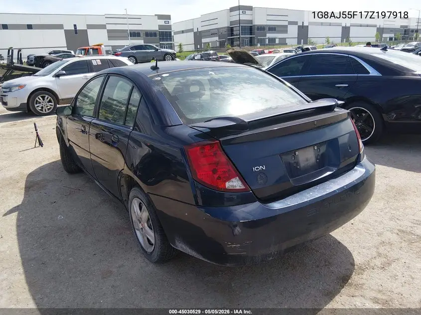 2007 Saturn Ion 2 VIN: 1G8AJ55F17Z197918 Lot: 45030529