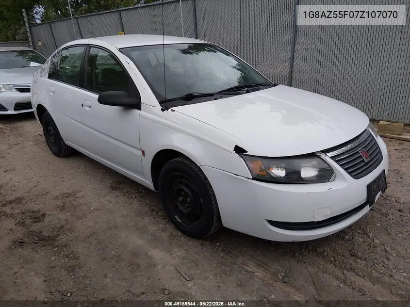 2007 Saturn Ion 2 VIN: 1G8AZ55F07Z107070 Lot: 45189544