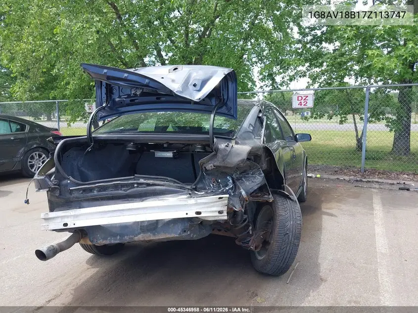 2007 Saturn Ion 3 VIN: 1G8AV18B17Z113747 Lot: 45346958