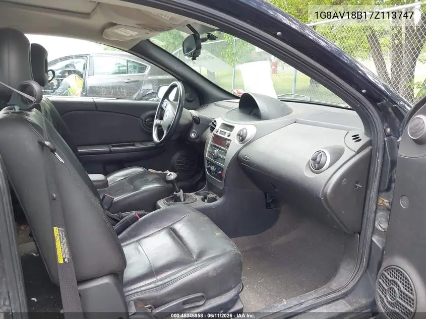 2007 Saturn Ion 3 VIN: 1G8AV18B17Z113747 Lot: 45346958