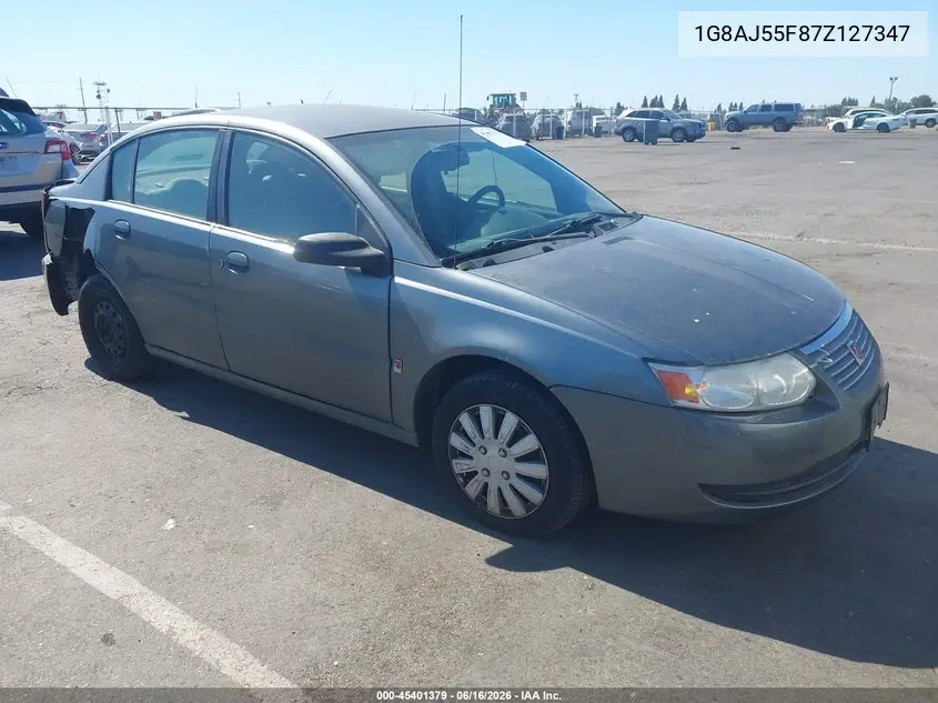 2007 Saturn Ion 2 VIN: 1G8AJ55F87Z127347 Lot: 45401379