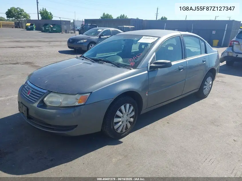 2007 Saturn Ion 2 VIN: 1G8AJ55F87Z127347 Lot: 45401379