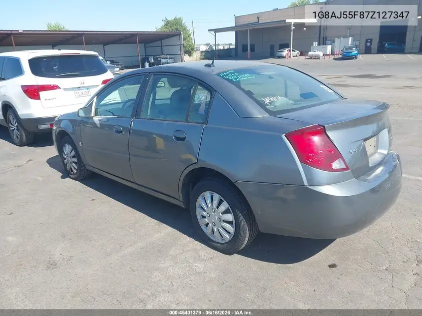 2007 Saturn Ion 2 VIN: 1G8AJ55F87Z127347 Lot: 45401379