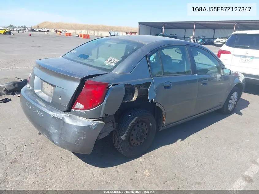2007 Saturn Ion 2 VIN: 1G8AJ55F87Z127347 Lot: 45401379