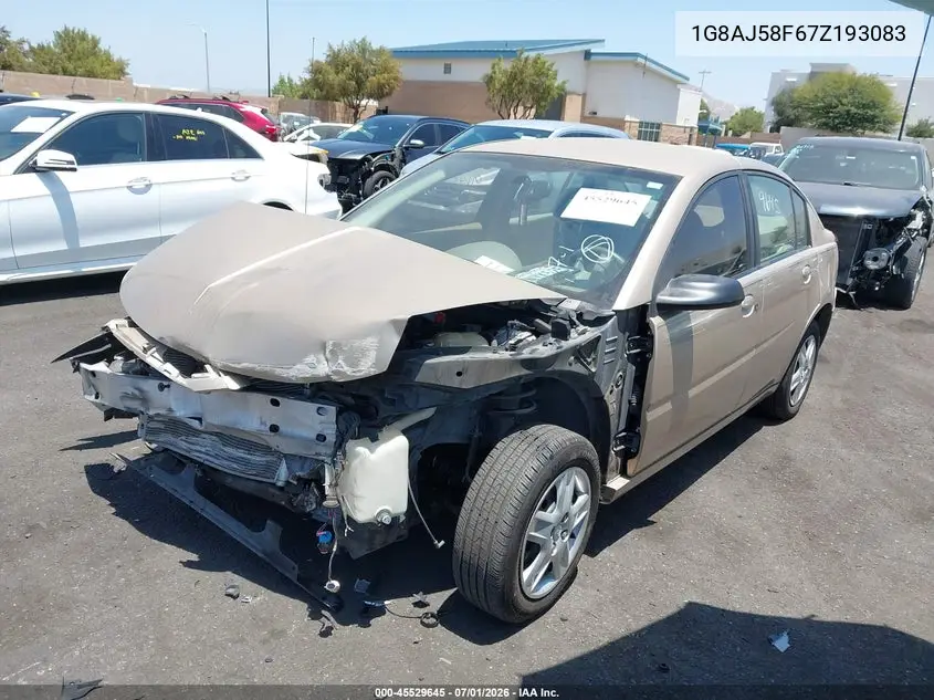 2007 Saturn Ion 2 VIN: 1G8AJ58F67Z193083 Lot: 45529645
