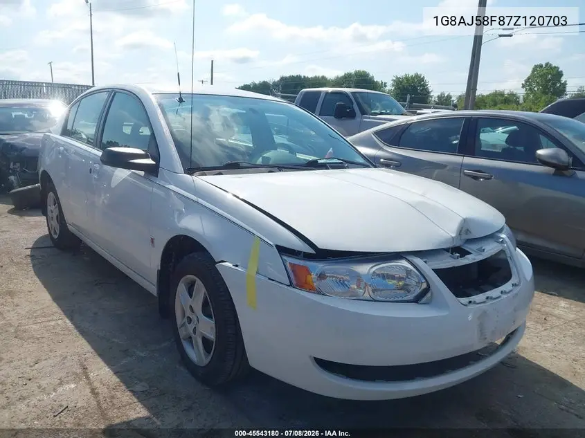2007 Saturn Ion 2 VIN: 1G8AJ58F87Z120703 Lot: 45543180