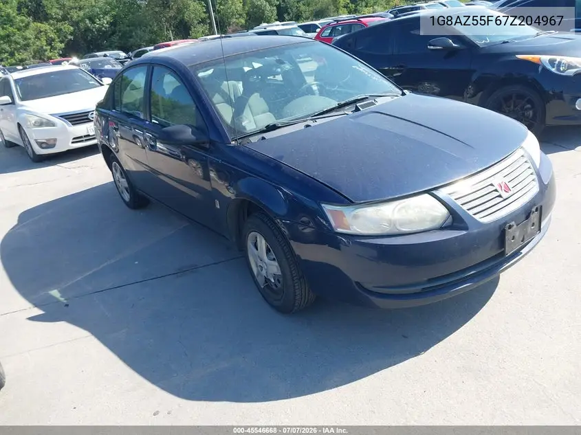 2007 Saturn Ion 2 VIN: 1G8AZ55F67Z204967 Lot: 45546668