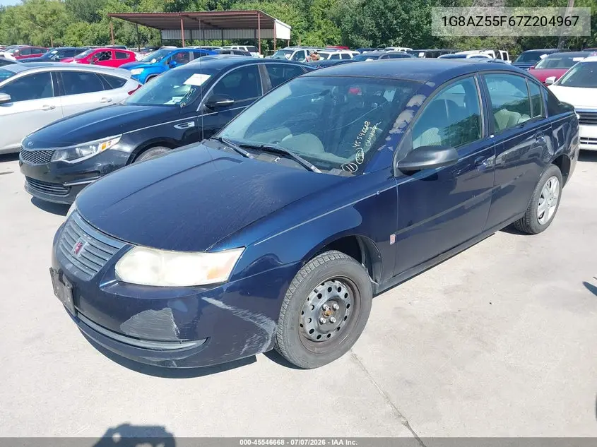 2007 Saturn Ion 2 VIN: 1G8AZ55F67Z204967 Lot: 45546668