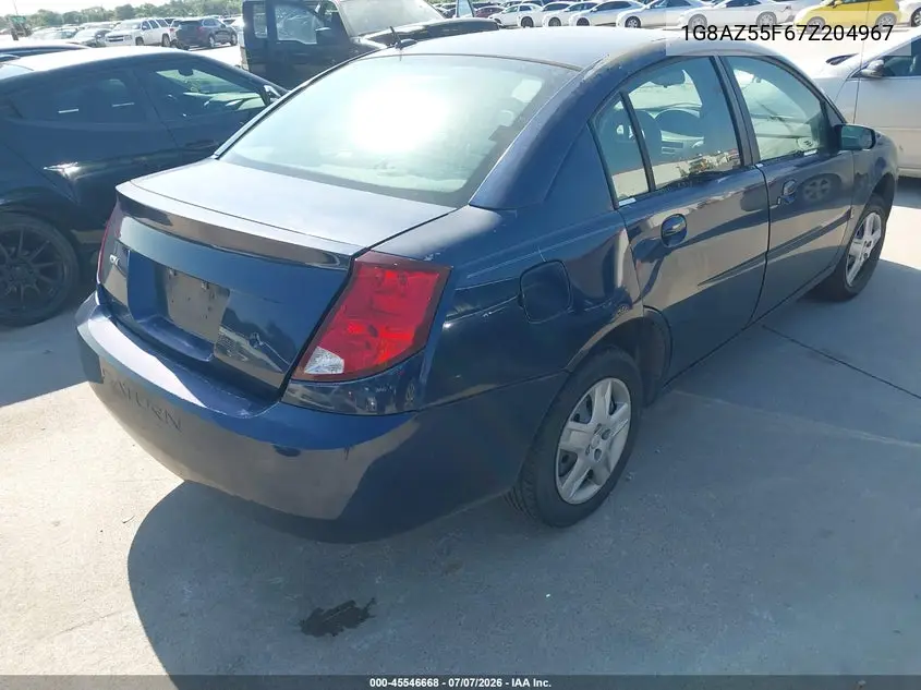 2007 Saturn Ion 2 VIN: 1G8AZ55F67Z204967 Lot: 45546668