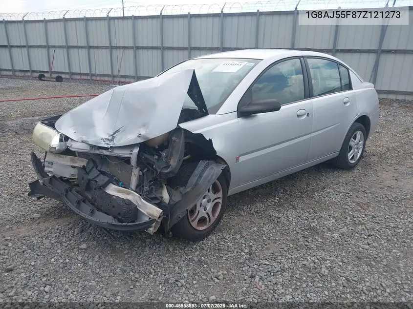 2007 Saturn Ion 2 VIN: 1G8AJ55F87Z121273 Lot: 45558593