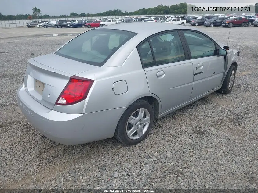 2007 Saturn Ion 2 VIN: 1G8AJ55F87Z121273 Lot: 45558593