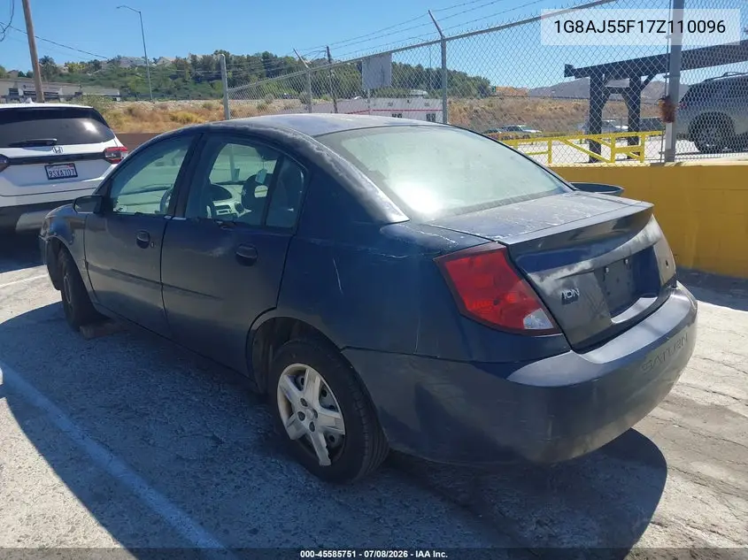 2007 Saturn Ion 2 VIN: 1G8AJ55F17Z110096 Lot: 45585751