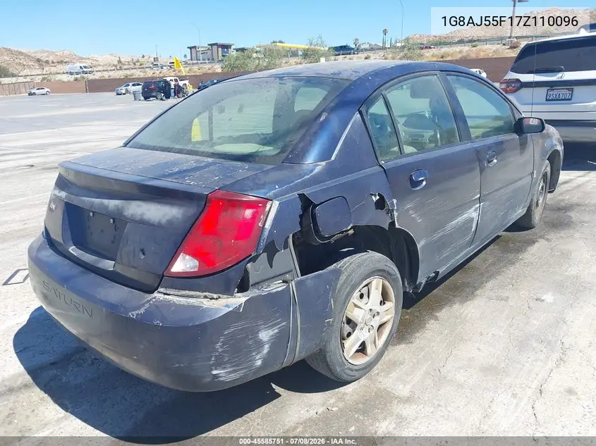 2007 Saturn Ion 2 VIN: 1G8AJ55F17Z110096 Lot: 45585751