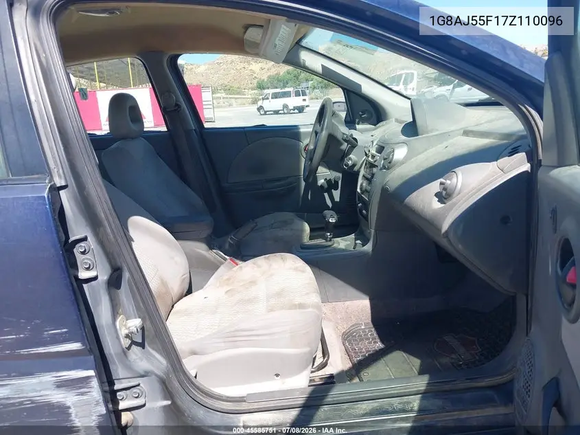 2007 Saturn Ion 2 VIN: 1G8AJ55F17Z110096 Lot: 45585751