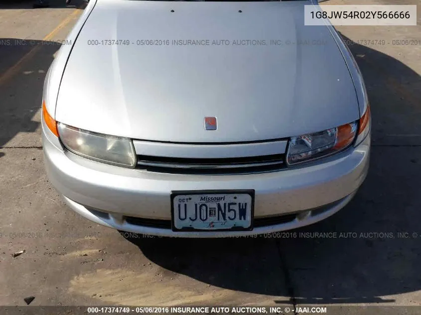 2002 Saturn L300 VIN: 1G8JW54R02Y566666 Lot: 17374749