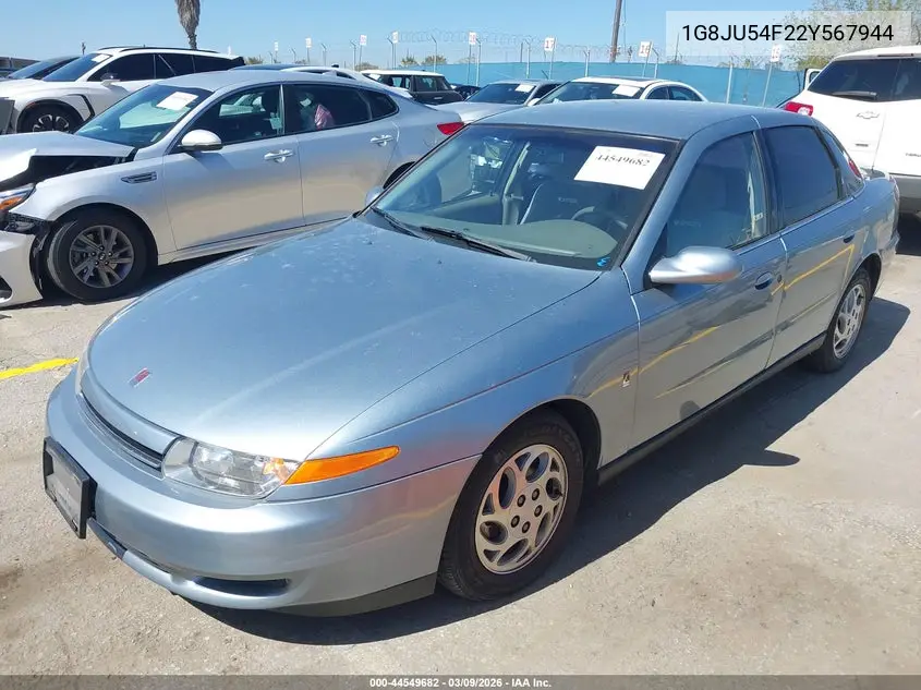 2002 Saturn L-Series L200 VIN: 1G8JU54F22Y567944 Lot: 44549682