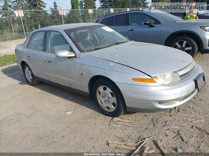 2002 Saturn L-Series L300 VIN: 1G8JW54R82Y560016 Lot: 45005352