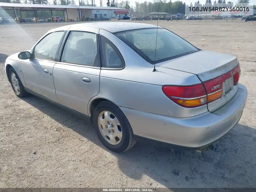2002 Saturn L-Series L300 VIN: 1G8JW54R82Y560016 Lot: 45005352