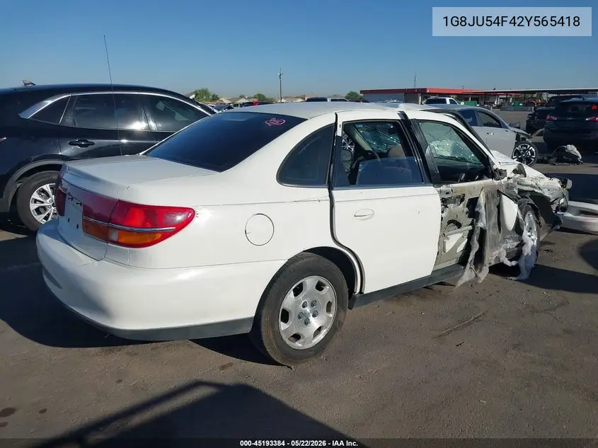 2002 Saturn L-Series L200 VIN: 1G8JU54F42Y565418 Lot: 45193384