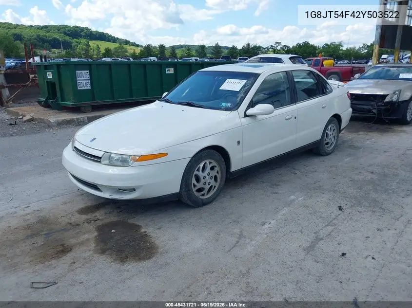 2002 Saturn L-Series L200 VIN: 1G8JT54F42Y503522 Lot: 45431721