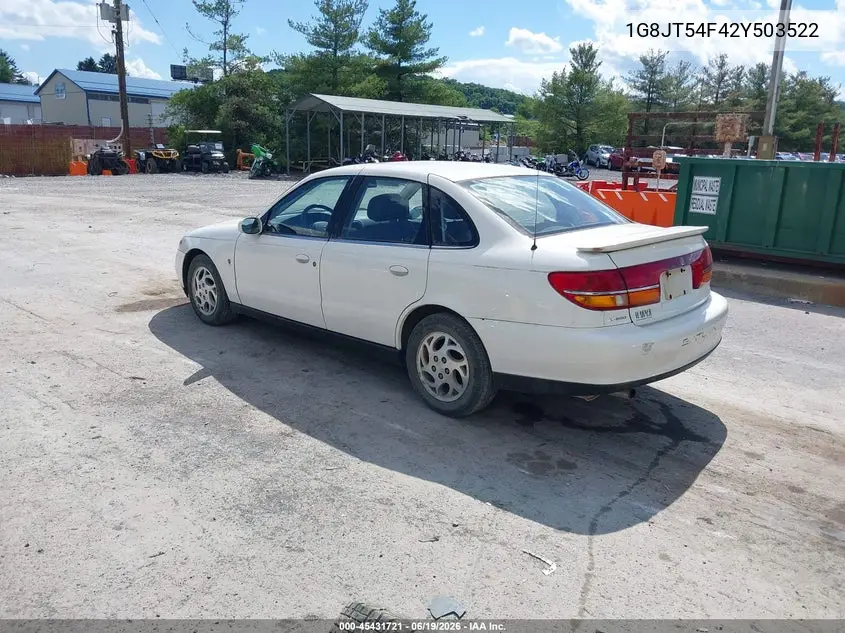 2002 Saturn L-Series L200 VIN: 1G8JT54F42Y503522 Lot: 45431721