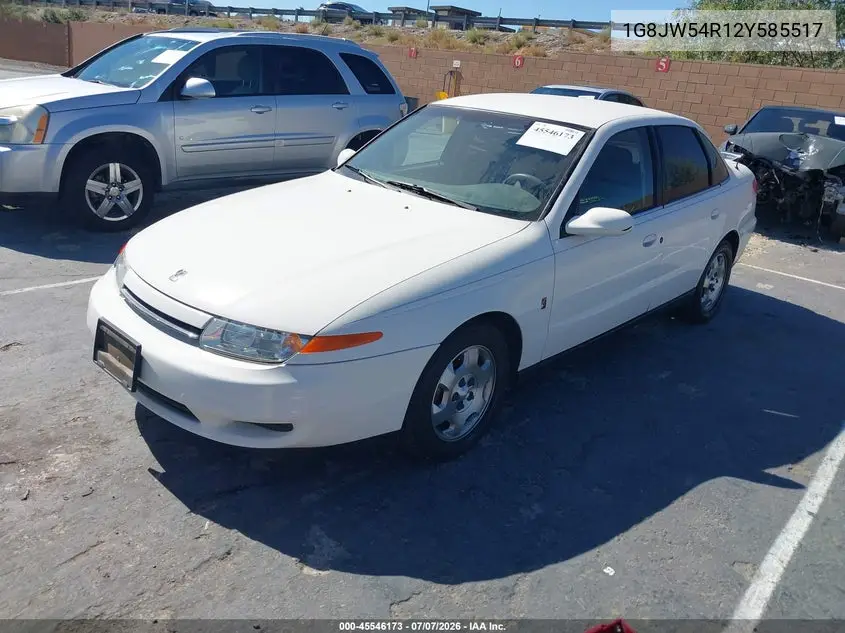 2002 Saturn L-Series L300 VIN: 1G8JW54R12Y585517 Lot: 45546173