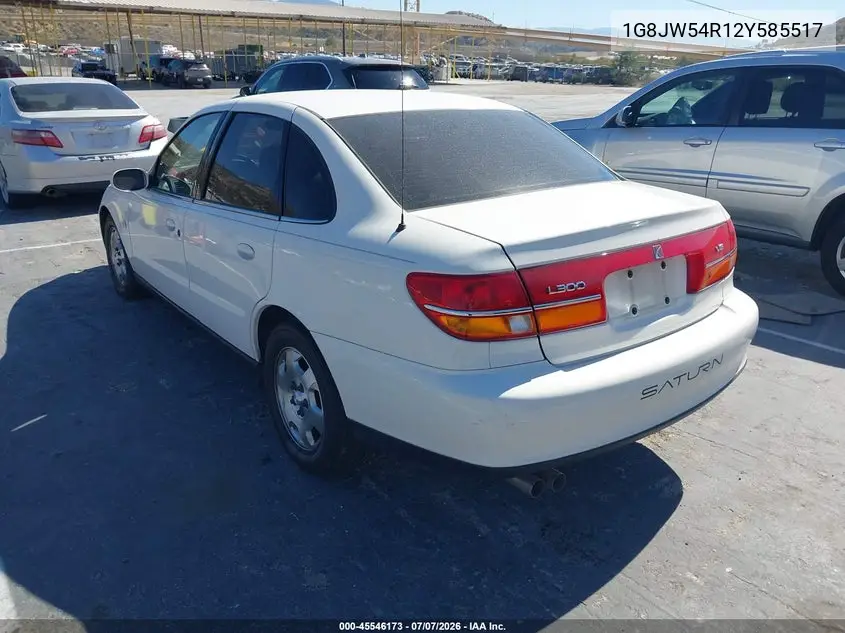 2002 Saturn L-Series L300 VIN: 1G8JW54R12Y585517 Lot: 45546173
