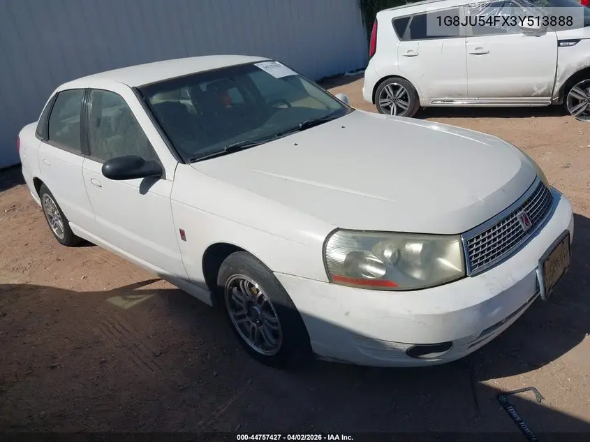 2003 Saturn L-Series L200 VIN: 1G8JU54FX3Y513888 Lot: 44757427