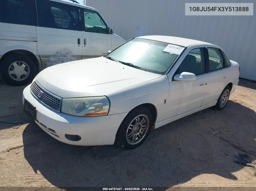 2003 Saturn L-Series L200 VIN: 1G8JU54FX3Y513888 Lot: 44757427