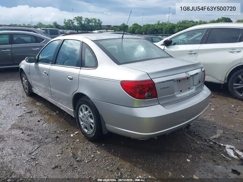 2003 Saturn L-Series L200 VIN: 1G8JU54F63Y500720 Lot: 45367054