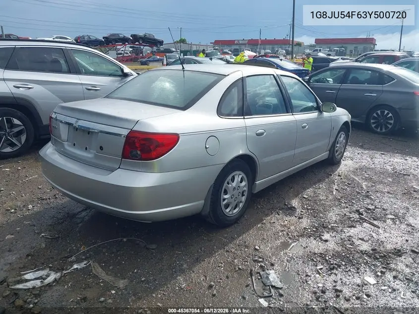 2003 Saturn L-Series L200 VIN: 1G8JU54F63Y500720 Lot: 45367054