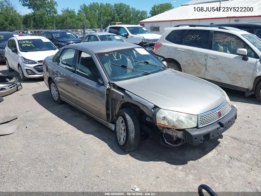 2003 Saturn L-Series L200 VIN: 1G8JU54F23Y522200 Lot: 45382081