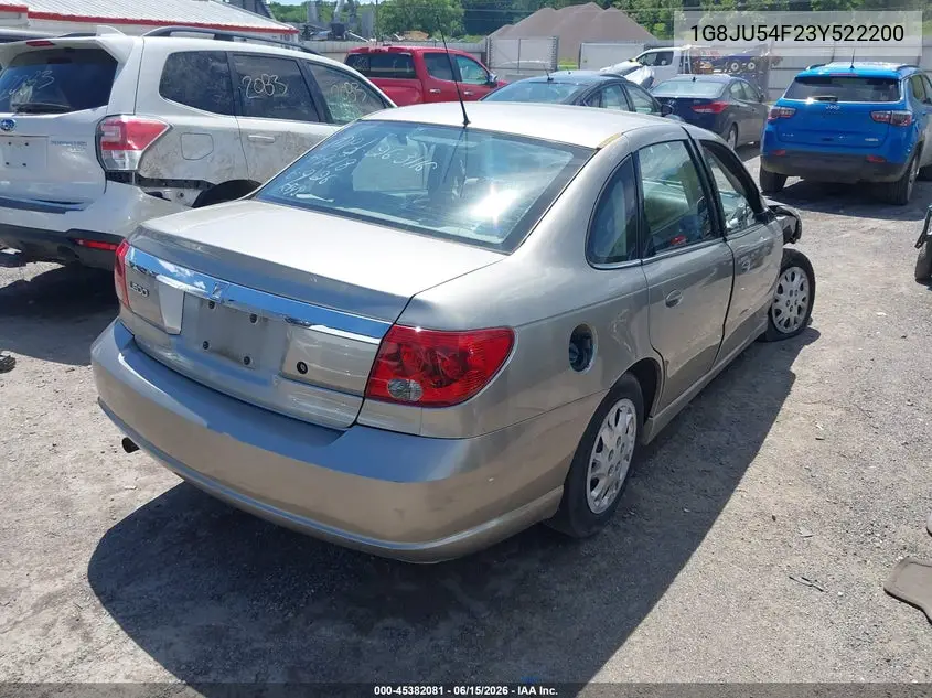 2003 Saturn L-Series L200 VIN: 1G8JU54F23Y522200 Lot: 45382081