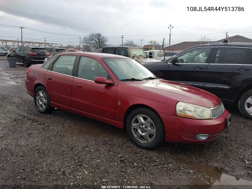 2004 Saturn L300 3 VIN: 1G8JL54R44Y513786 Lot: 43792873