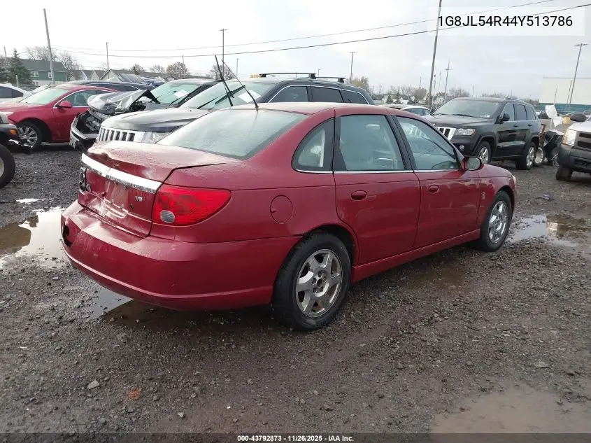 2004 Saturn L300 3 VIN: 1G8JL54R44Y513786 Lot: 43792873