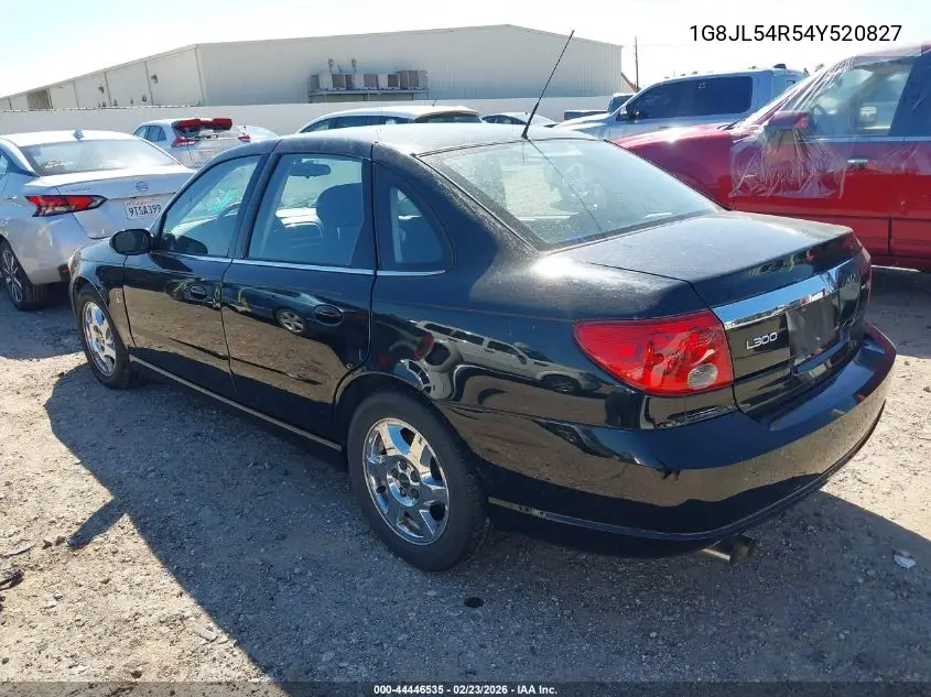 2004 Saturn L300 3 VIN: 1G8JL54R54Y520827 Lot: 44446535