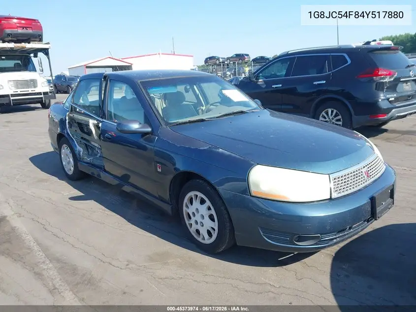 2004 Saturn L-Series L300 1 VIN: 1G8JC54F84Y517880 Lot: 45373974