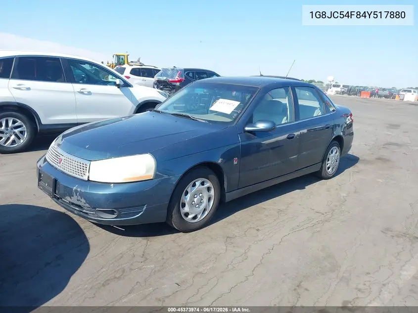 2004 Saturn L-Series L300 1 VIN: 1G8JC54F84Y517880 Lot: 45373974