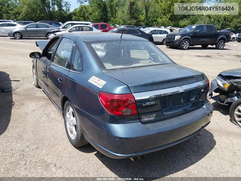 2004 Saturn L-Series L300 2 VIN: 1G8JD54R04Y516424 Lot: 45518902