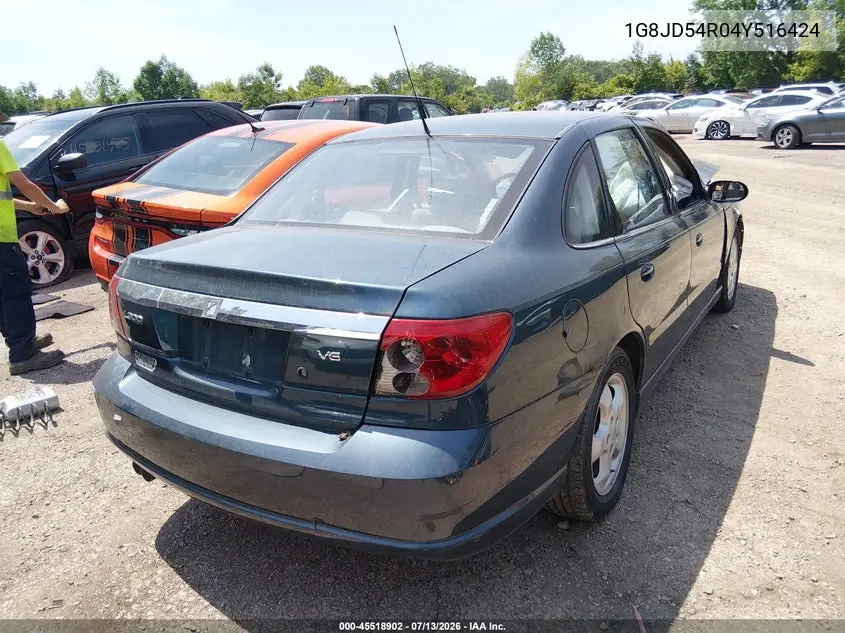 2004 Saturn L-Series L300 2 VIN: 1G8JD54R04Y516424 Lot: 45518902