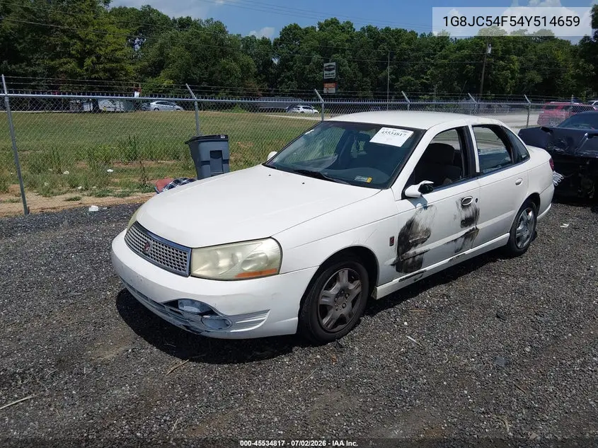 2004 Saturn L-Series L300 1 VIN: 1G8JC54F54Y514659 Lot: 45534817